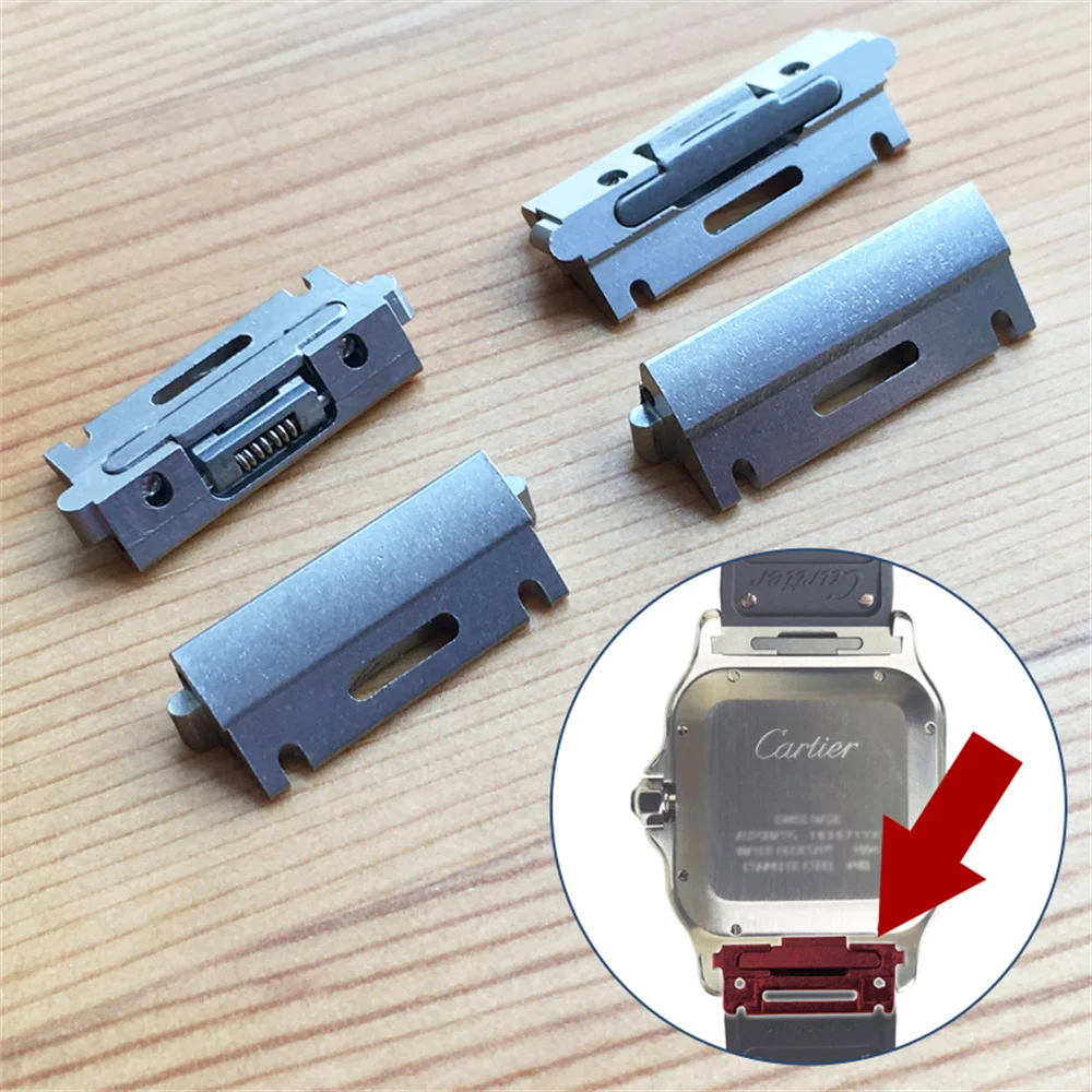 Cartier Watch Santos - Conector de adaptador de ajuste perfeito