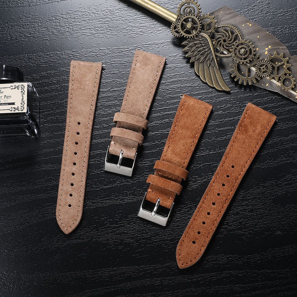 Suede Strap Watch - Pulseira de Relógio de Couro Suede