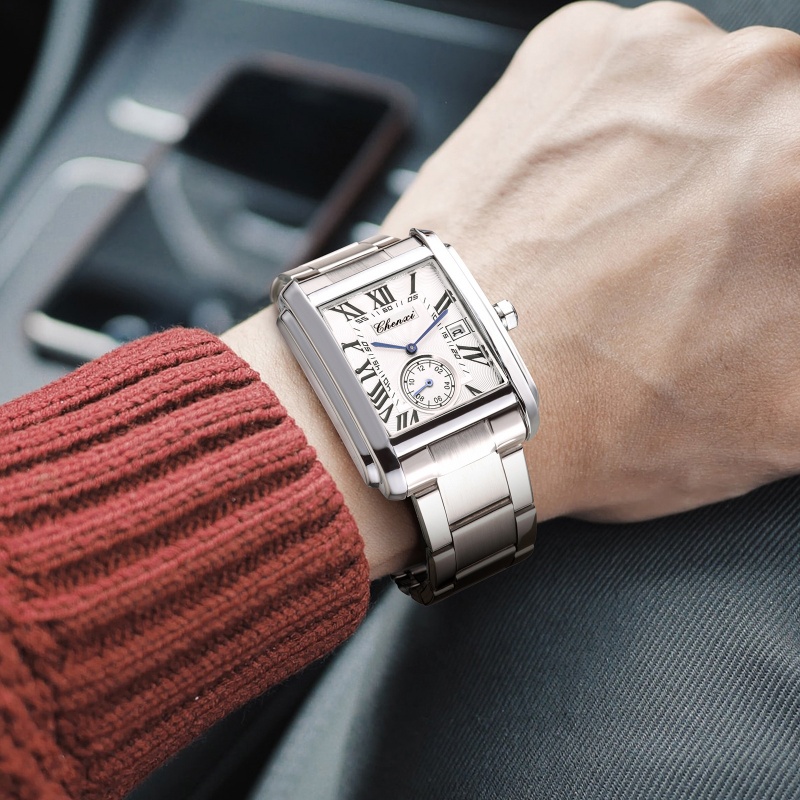 Relógios de Quartzo CHENXI 821 - Cartier Watch Tank avaliação e preço