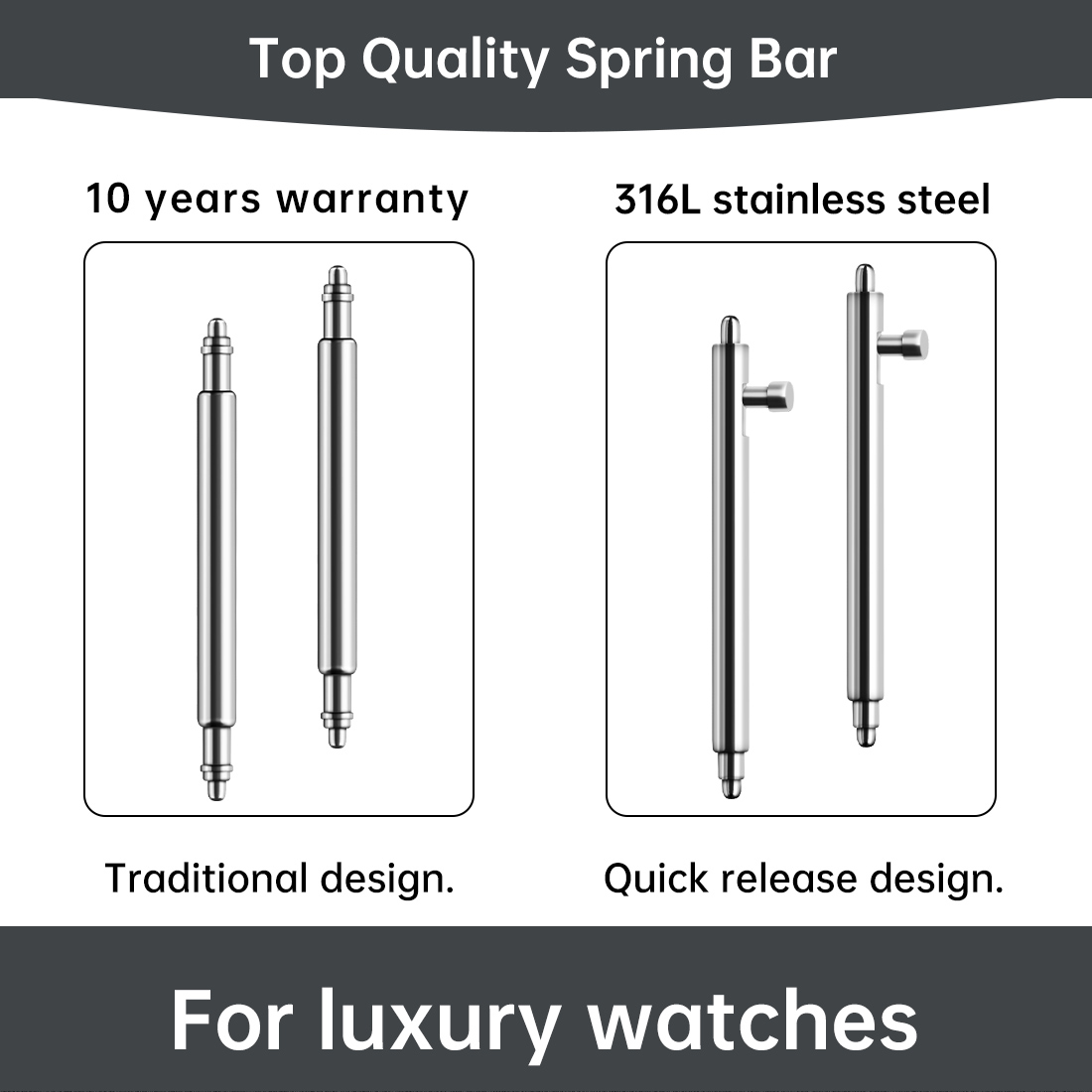 Maikes 316L Aço Inoxidável Bar - Curved Spring Bar avaliação e preço