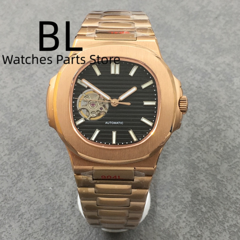 Bliger 40mm quadrado rosa ouro - Patek Philippe Watch Nautilus avaliação e preço