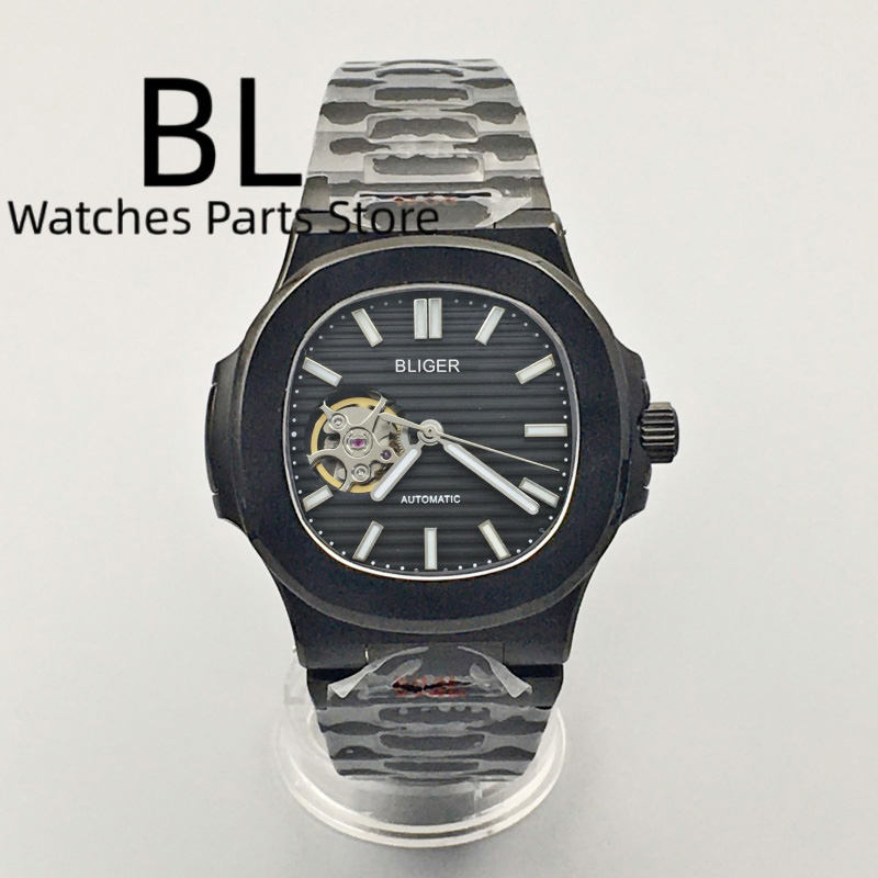 Bliger 40mm quadrado rosa ouro - Patek Philippe Watch Nautilus avaliação e preço