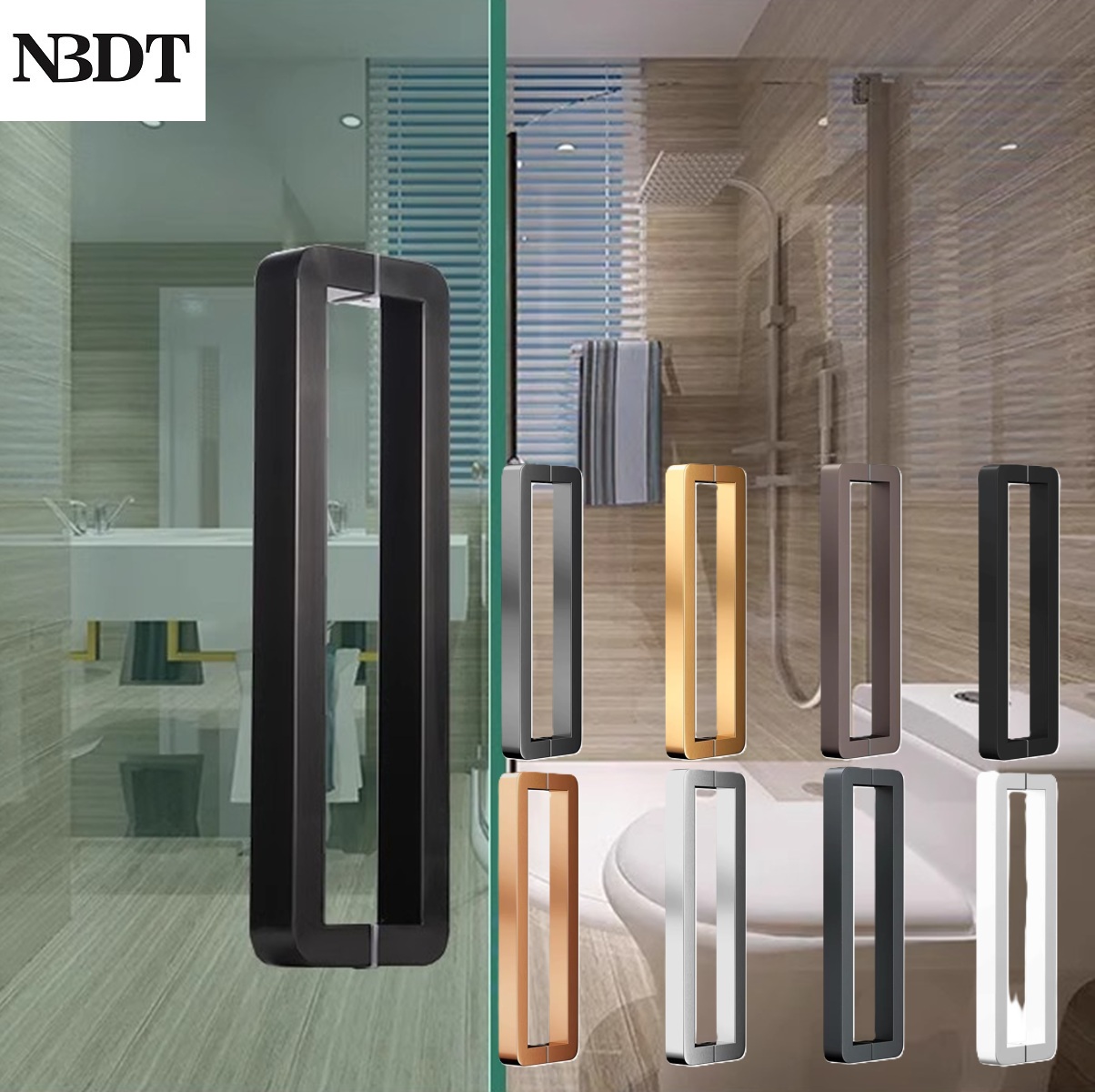 1Pc Puxador de Porta de Vidro  - Curved Spring Bar avaliação e preço