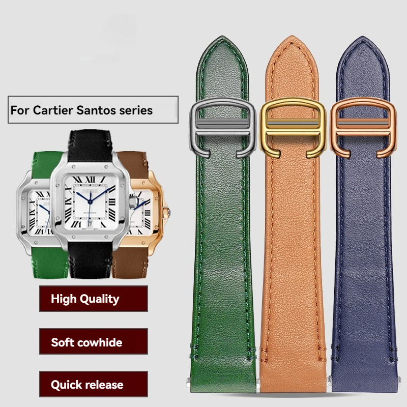 Pulseira de couro para cartier - Cartier Watch Santos avaliação e preço
