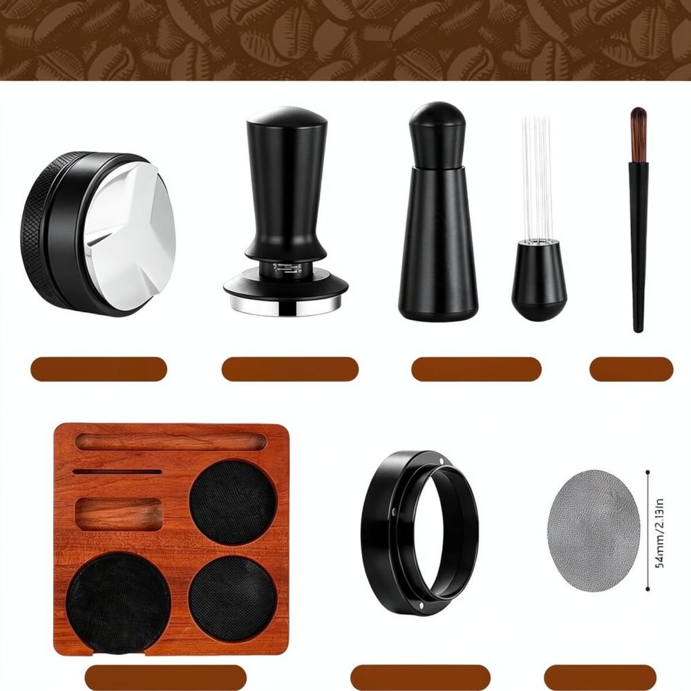 Conjunto de Barista Sapele Esp - Spring Bar Tool Set avaliação e preço