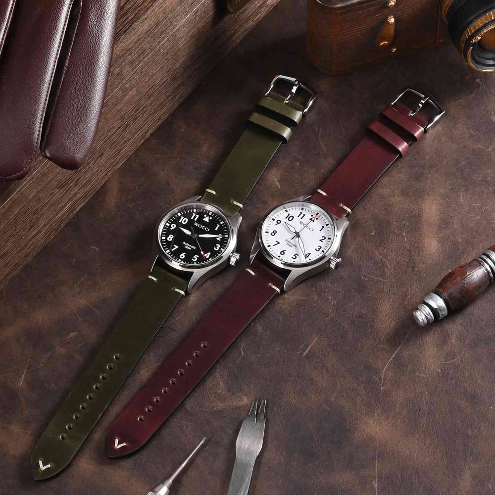 WOCCI-Pulseiras de Relógio Cer - Suede Strap Watch avaliação e preço